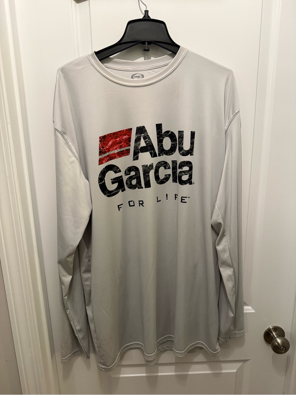 🎣 Abu Garcia Men's Long Sleeve Performance Shirt - Light Gray